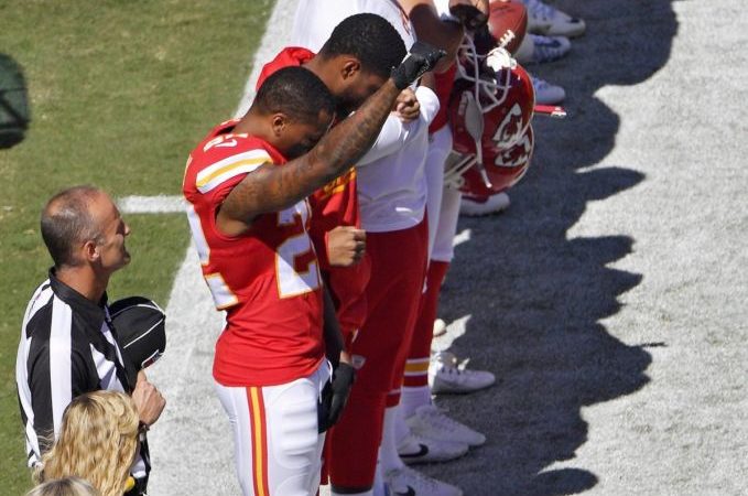 More black American Footballers Join Inequality Protest