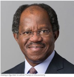 Breaking: Trump appoints Nigerian Ogunlesi member of his economic team