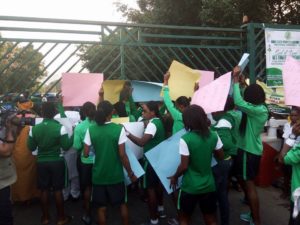 Photos: When Super Falcons beseiged NASS over non-payment of allowances