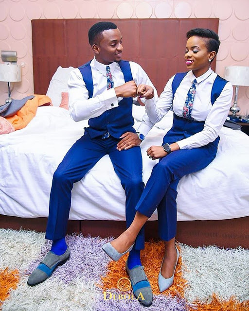 Nigerian Lady serves as bestman at her twin brother’s wedding (photos)