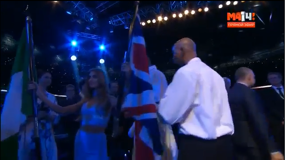 How AJ requested for Nigerian Flag before the fight with Klitschko