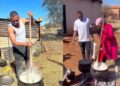 Itu Khune and his wife, Sphelele show off cooking skills (Video)