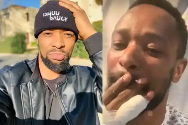 SK Khoza hospitalised after being beaten by his fiancée