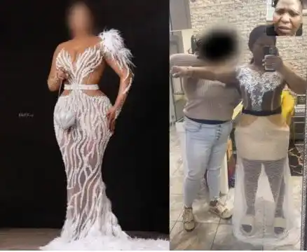 South African shares photo of dress she ordered and what she got after paying R13k