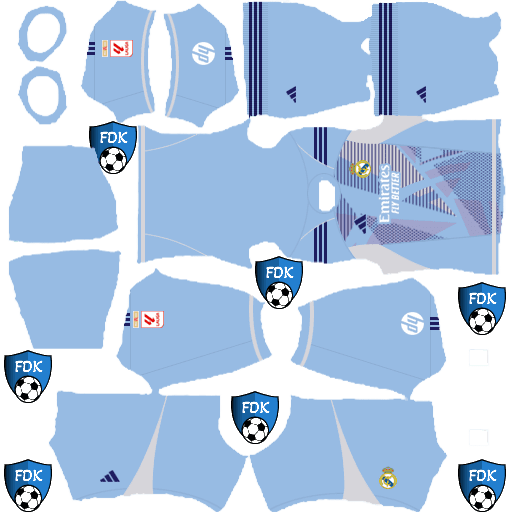 Real Madrid kits 24-2025 For Dream League Soccer 2025