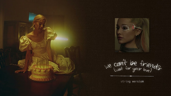 DOWNLOAD We can't be friends (wait for your love) string version mp3